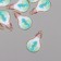 Decor for creativity metal, enamel "Sea horse in a light bulb" 2.8x1.6 cm