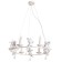 Amur chandelier, 6x40W E14, white color, gold