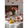 Ceramic serving dish "Doves on a leaf", 13 × 13 × 2 cm, white color