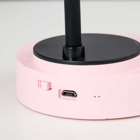 Table lamp "Ears" LED 3 modes 2W USB pink 6x12x37 cm Risalux-9