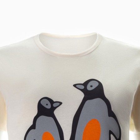 Homemade female set (T -shirt/pants) "Penguin", brown color, size 56-1