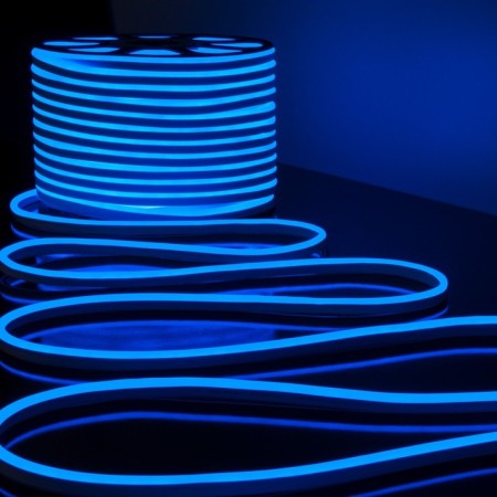 Flexible Neon Elektrostandard, IP67, 2835, 120 LED/m, 220V, one -way, glow of the blue-3