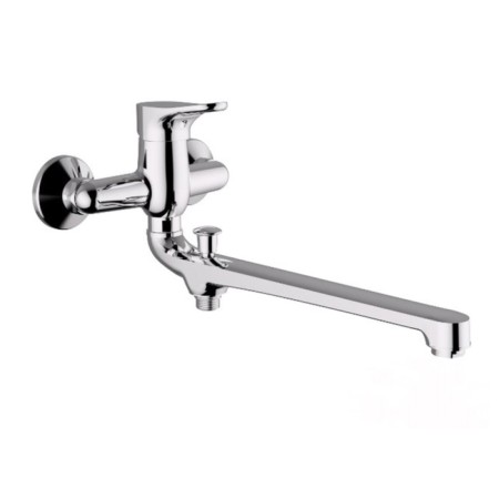 Zipponi Daily bathtub mixer, 1-bonded with a divertor, pour 350 mm, with hand-a-leaf in the kit