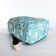 Bades with a zipper, bag, cosmetic bag, turquoise color