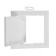 Revisionine "RVS", 150 x 150 mm, plastic, white