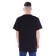 T -shirt male, black color/print mix, size 44 (xl)