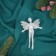 Christmas tree decoration "Flem" 13x8, white