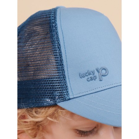 Children's cap, size 48-50, jeans color-2