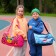 Children's sports bag for lightning girls, external pocket, pink color