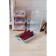 Box for storing shoes with a lid "Traces", 37 × 22 × 14 cm, color gray-blue