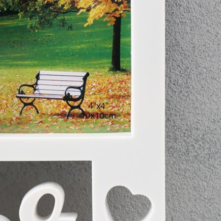Multipher "Family" in 4 photos (10x15/2 pcs, 10x10/2 pcs) plastic, col. white-1
