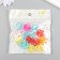 Beads for creativity plastic "forget -me -nots" transparent color set 25 grams 0.5x1.9x1.9 cm