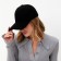 Basebolka Women's warm minku lamb, size 56-58, black color