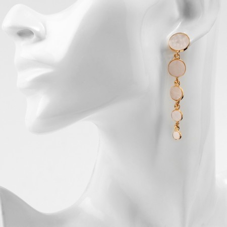 Earrings Assorted "Geometry" circles, color gold-3