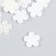 Decor for creativity plastic "Flower" Pearl set 20 pcs 1.7x1.7 cm