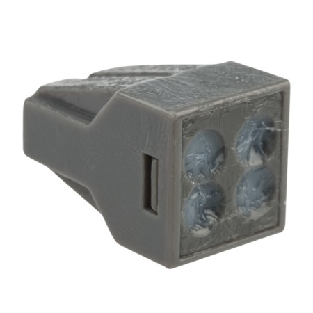 Express Klem with Paste QMS 773-304, 4-wire up to 2.5 mm², gray (100 pcs/° C) rexant