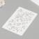Plastic stencil "leaflets" 16x24 cm