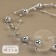 Pearls on the fishing line, 3/8 mm, 10 ± 1 m, silver color