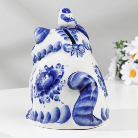 Souvenir-cap "Kitten", 16 cm, gzhel-2