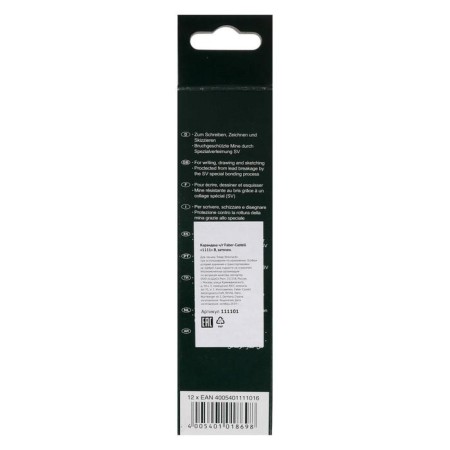 Chernographic pencil Faber-Castell 1111 B hexagonal, cardboard box-4