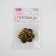 A set of metal buttons on the leg, d = 15 mm, 10 pcs, bronze color