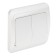 Luazon Lighting "ECB" switch, 10 A, 2 keys, white