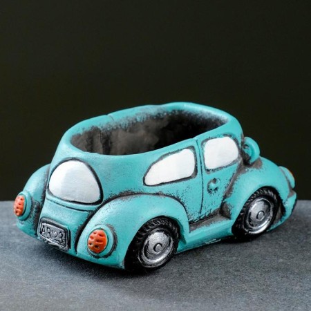 Pot "machine" Green, 14.5x9x6cm-3