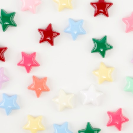 Kaboshon "Asterisk", set of 50 pcs., Size 1 pc. - 1.5 × 1.5 × 0.2 cm, color mix-1