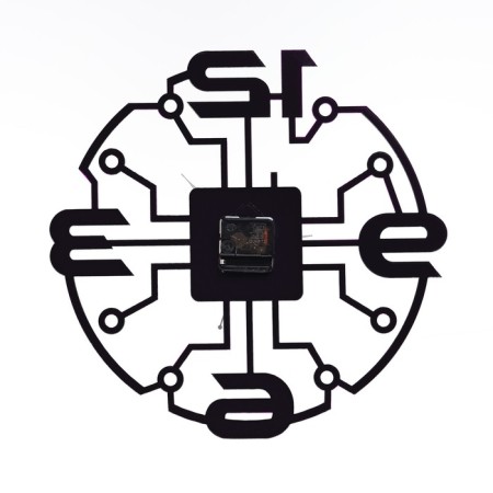 Wall-wall watches "microcircuit", silent, D-40 cm, luminous, aa-3
