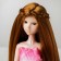 Hair for dolls "Straights with pigtails" Size is small, color 16a