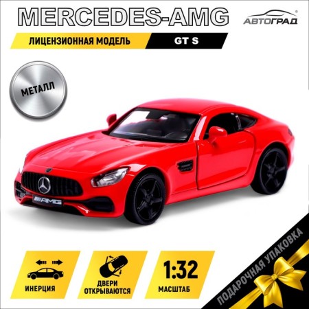Metal Mercedes-AMG GT S, 1:32, doors, inertia, red color open