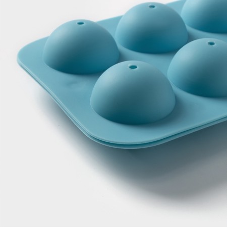 Form for the chups "Chupik", silicone 19.5 × 11.7 × 3.5 cm, 8 cells, 2 parts, with sticks, color mix-6