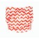 Reusable diaper, "zigzag", red color