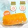 Baby silicone washcloth for swimming babies, yellow color