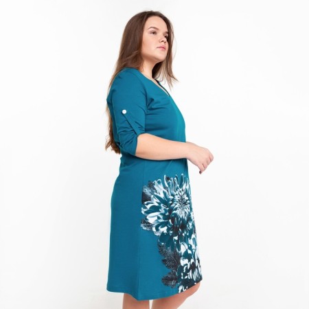 Women's dress, blue color, size 54-1