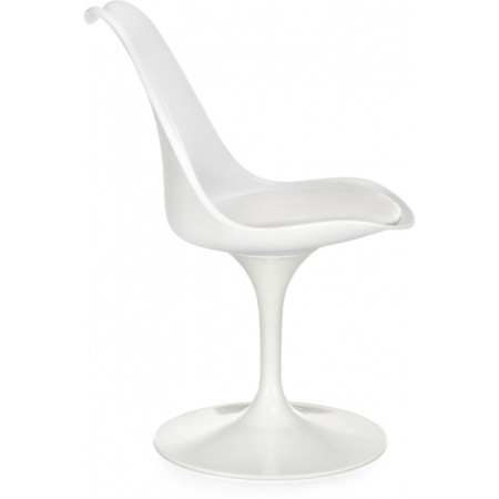 Tulip metal chair metal/plastic, white/white 49.5x52x83 cm-4