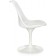 Tulip metal chair metal/plastic, white/white 49.5x52x83 cm