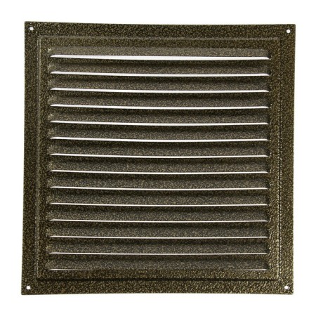 Ventilation grate Zein luxury RM3030Z, 300 x 300 mm, with a grid, metal, gold-3