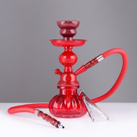 Hookah "tunch", 25 cm, 1 pipe, red
