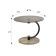 Table Journal duet 13n, 600x600x470, Black/Crimean oak/tinted