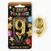 Candle for the cake, the number "9", gold.