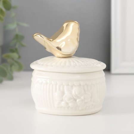 Coramics Coramics "Bird Provence" White 9.5x9.3x9 cm-3