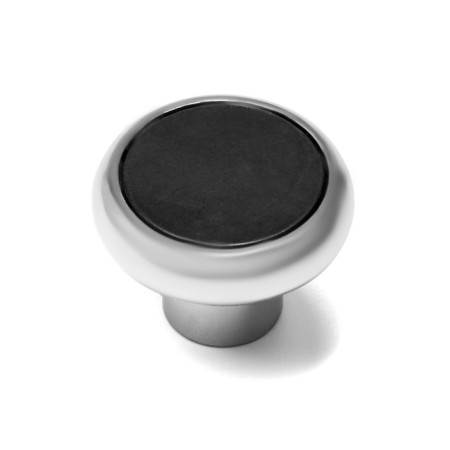 Handle button tundra RK101, color chrome with black insert-2