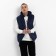 Warm vest of men's, the color is dark blue, size 50