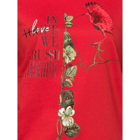 Women's sweatshirt, size XXS, red color-3