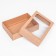 The box is folding, the lid is, with a window, craft, 25 x 18 x 6.5 cm,