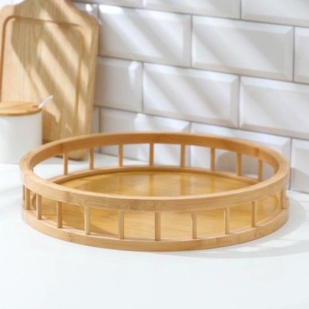 Round shares Jungle, D = 38 cm, bamboo-1