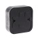 Switch "Elect" VA 16-131-hour, 16 A, 1 key, external, black color under silver