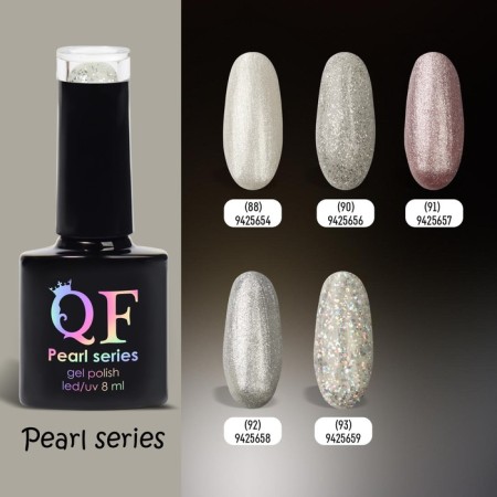 Gel nail polish "Pearl Series", 3 phase, 8 ml, LED/UV, Color (90)-5