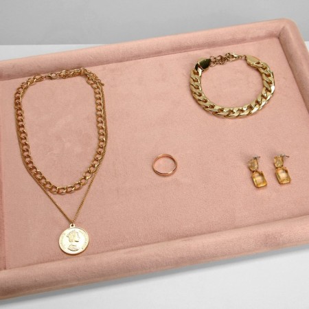 Star for jewelry universal without plush inserts, phlock, 33 × 25 × 1.8 cm, pink color-1